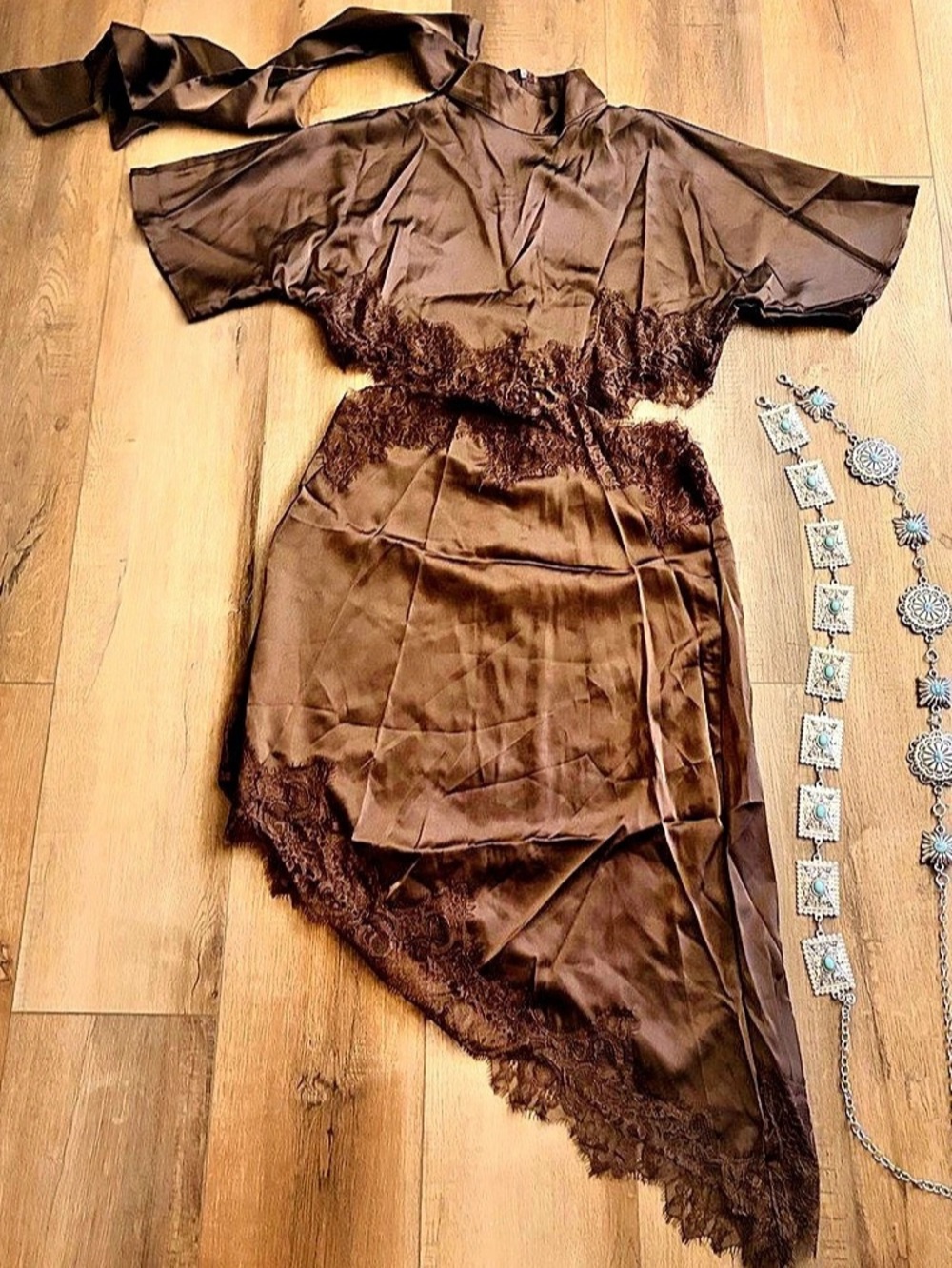 Dress bohemian Lace Trim Dress